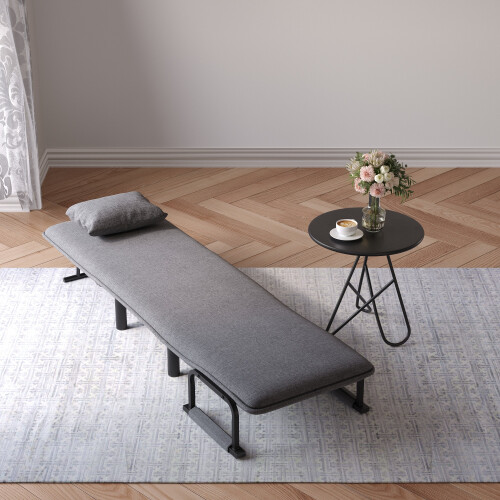 Living And Home 3-in-1 Lounge and Sofa Bed with Pillow 1