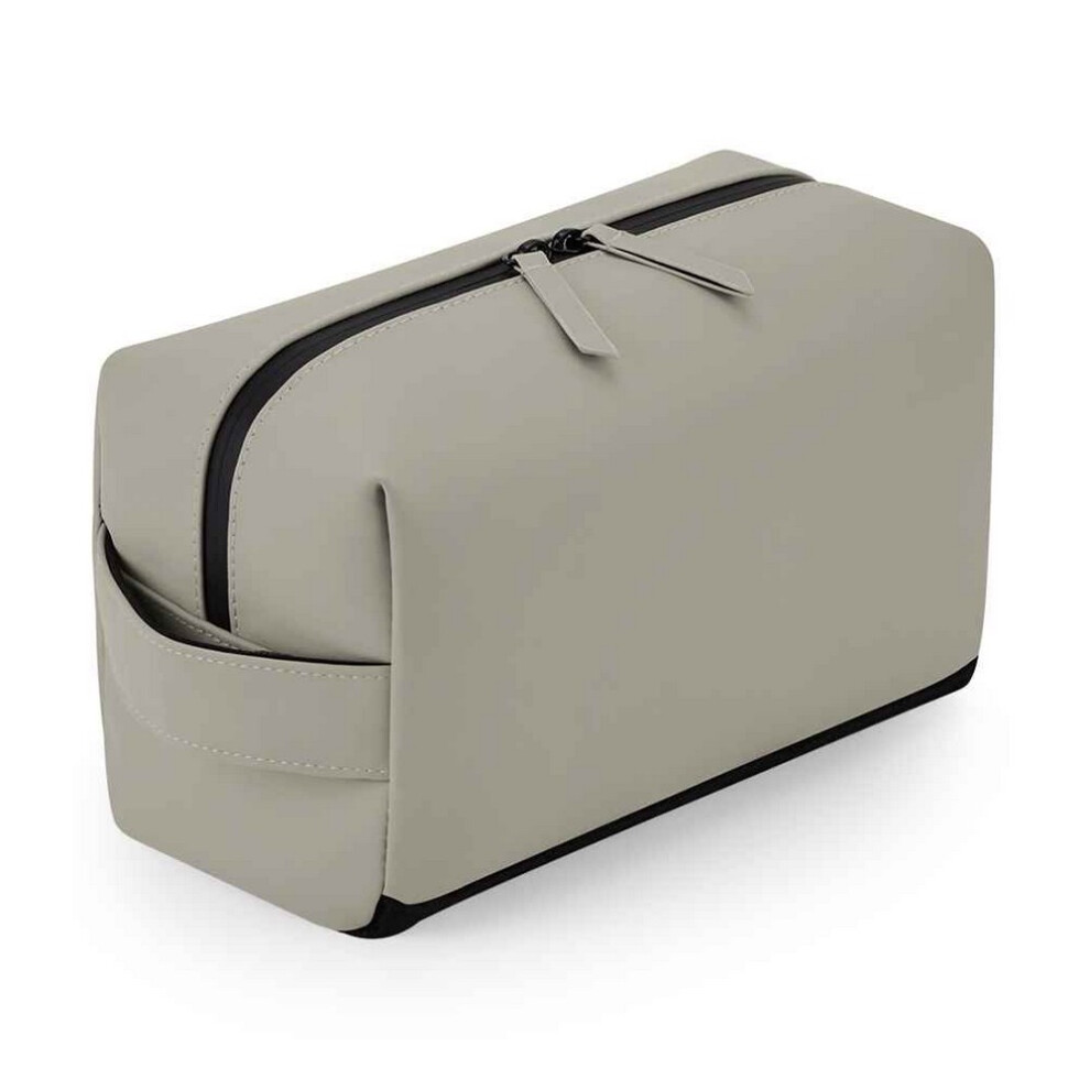 (One Size, Clay) Bagbase Matte PU Toiletry Bag