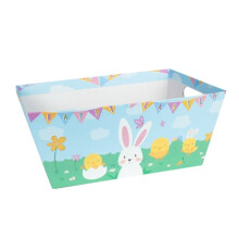 Happy Easter Rectangular Basket 33cm
