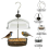 Height Adjustable Hanging Wild Bird Feeder Station Baffle Dome Peanut Seed Feed 2