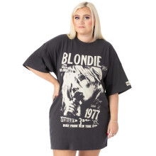 (XL, Charcoal Grey) Blondie Womens/Ladies Oversized T-Shirt Dress