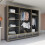 (253cm, Black) High Gloss Mirror Sliding Wardrobe 3