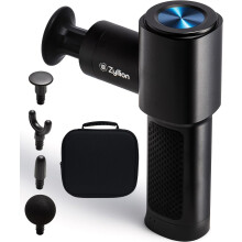 Zyllion All-Metal Mini Massage Gun - Super Quiet Portable Handheld Deep Tissue