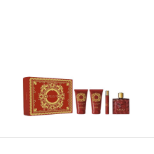 VERSACE EROS FLAME EDP 100ML+10 ML+SHOWER GEL 75ML+A/SHAVE BALM G/S