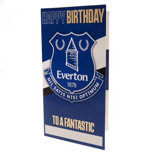 Everton FC Birthday Card Personalised 1