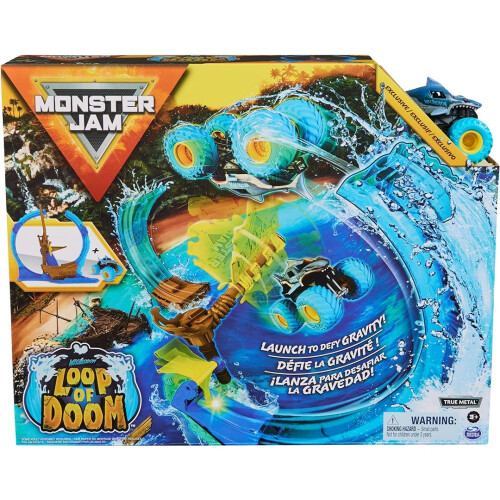 Monster Jam Monster Jam Stunt Playset Megalodon Loop Of Doom 2