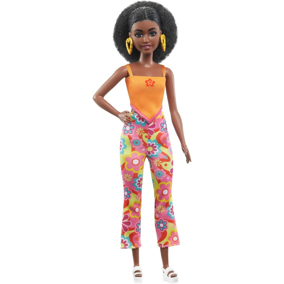 Fashionistas Doll #198 with Curly Black Hair and Petite Body