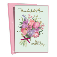 Wonderful Mum Mum's Blooming Beautiful! Mother's Day Boxed Luxury Greeting Card