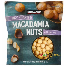Kirkland Signature Dry Roasted Macadamia Nuts with Sea Salt, 680g