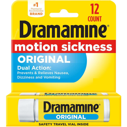 Dramamine Original Motion Sickness Relief - 12 Tablets