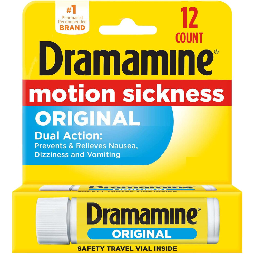 Dramamine Original Motion Sickness Relief - 12 Tablets