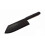 BLACK TPR RUBBER KITCHEN MEAT CLEAVER KNIFE V2 - 12.6" 1