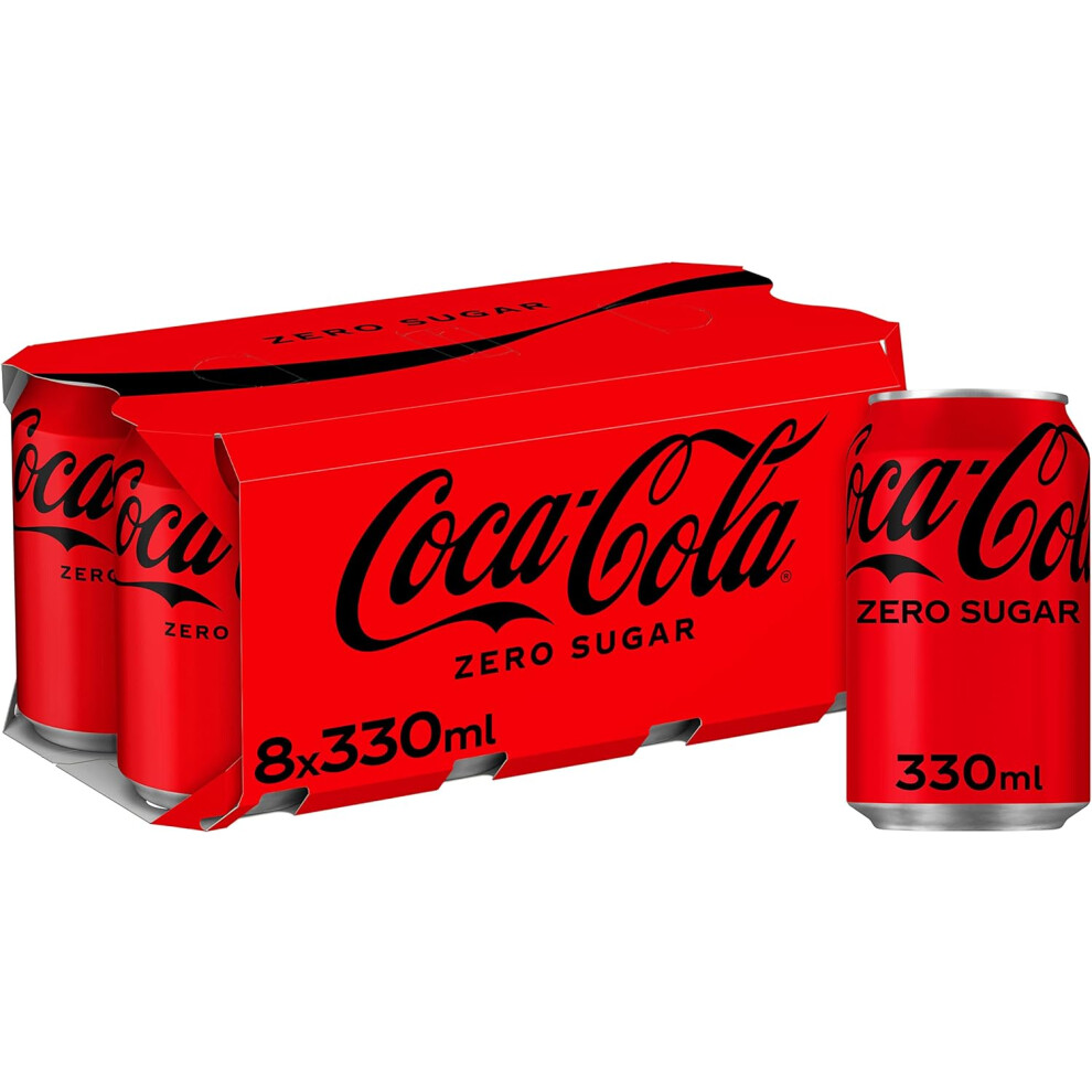 Coca-Cola Zero Sugar Zero Caffeine Cans 8x330ML