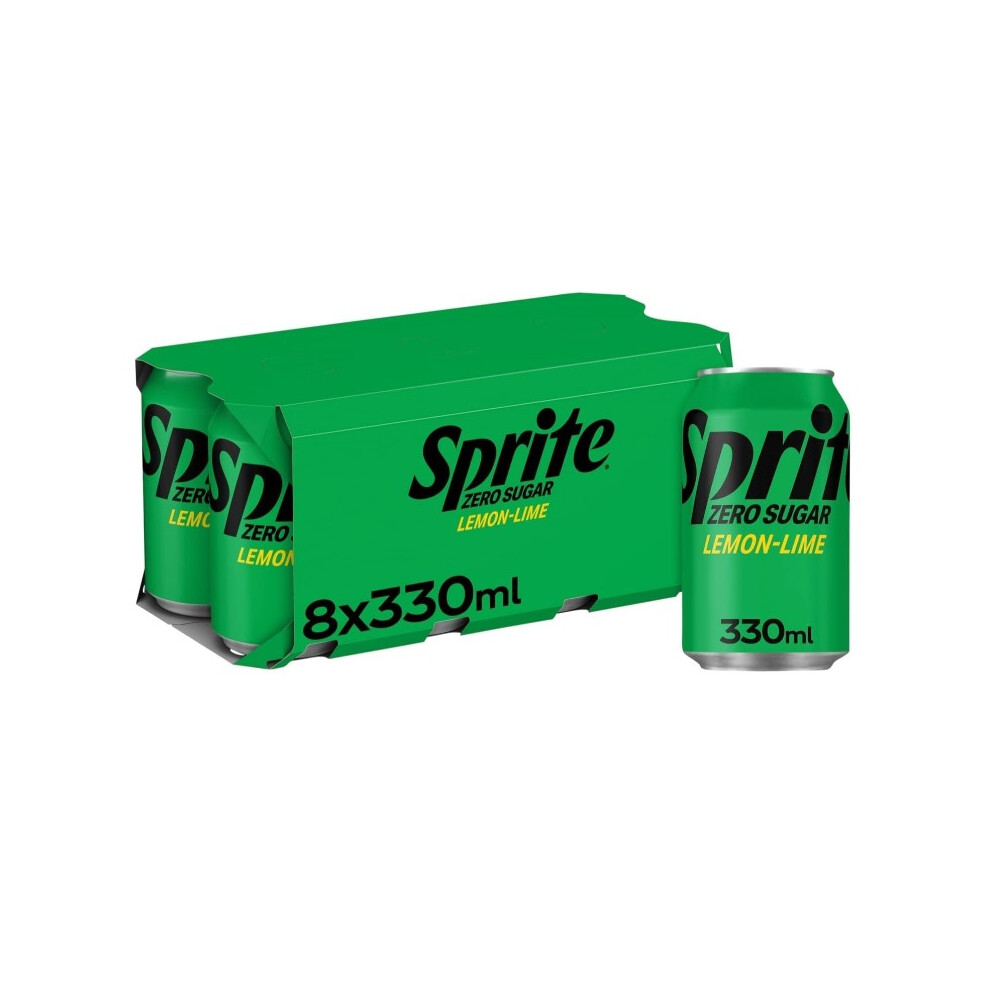 Kidzbuzz Sprite Zero Cans 8 X 330 Ml Extra Large