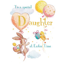 To A Special Daughter Hoppy Together Cute Easter Greeting Card