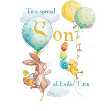 To A Special Son Hoppy Together Cute Easter Greeting Card