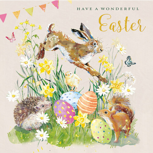 Have A Wonderful Easter Egg-Cellent Wildlife Artistic Easter Greeting Card 1