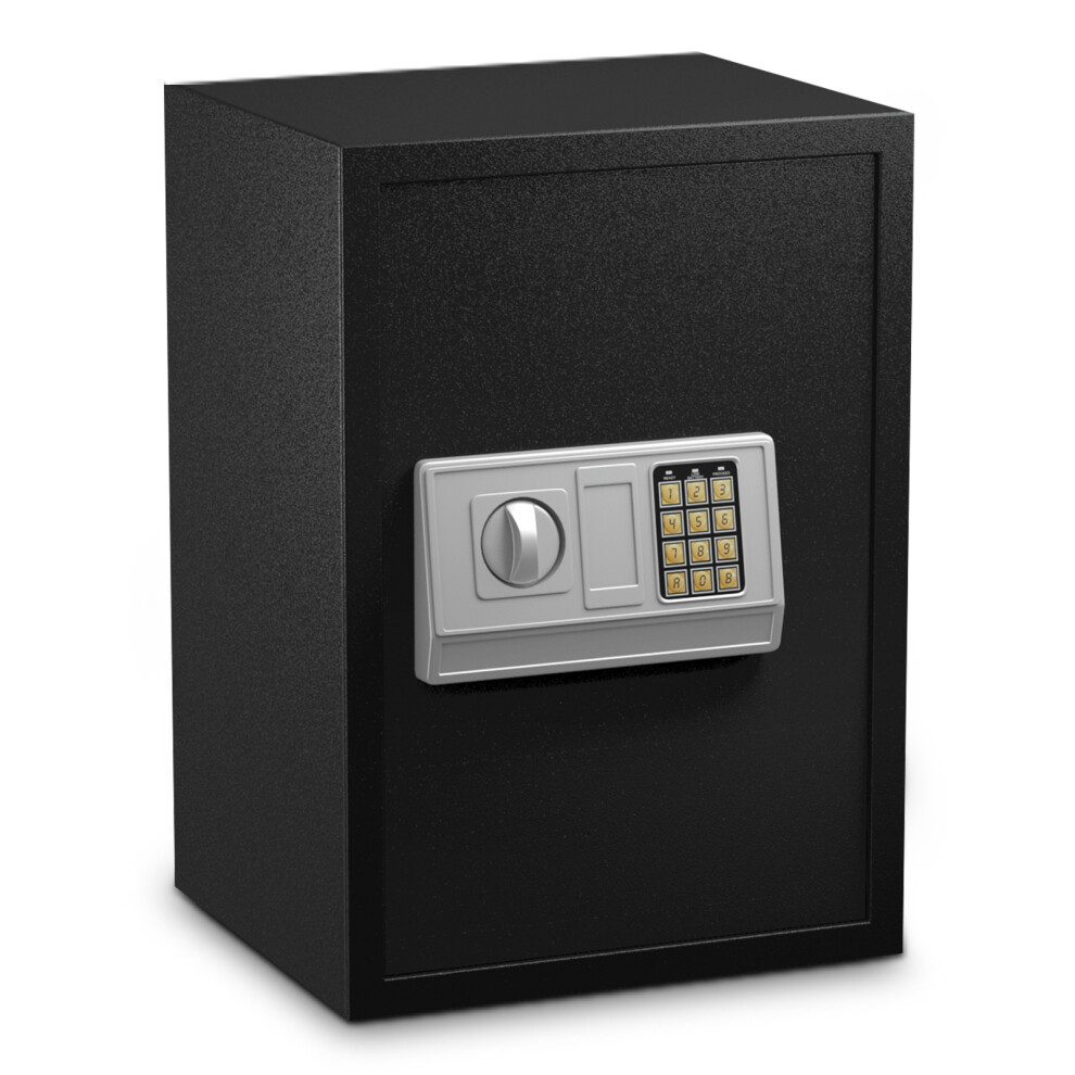 48L Digital Large Safe Box Keypad Lock Security W/ Removable Shelf & 2 Keys