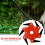 2Pcs Six-blade Cutter Head Garden Lawn Mower Weeder Blackred 3