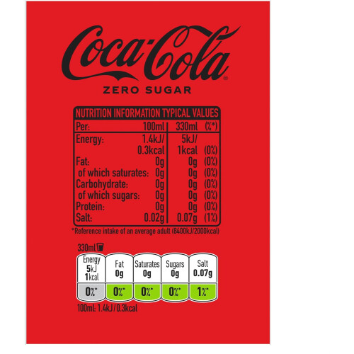 Coca Cola Coca-Cola Zero 24x330ml 2