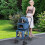 Casart Foldable 3-in-1 Dog Stroller Double Pet Stroller W/ Detachable Carriers 3