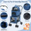 Casart Foldable 3-in-1 Dog Stroller Double Pet Stroller W/ Detachable Carriers 9