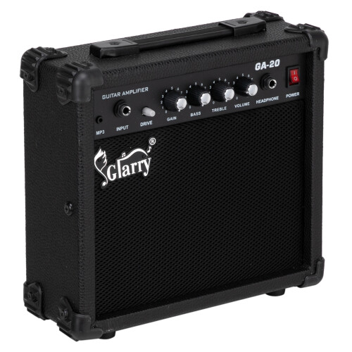 Glarry Mini Guitar Amplifier Practice Guitar 20W Amp & Accessories 1