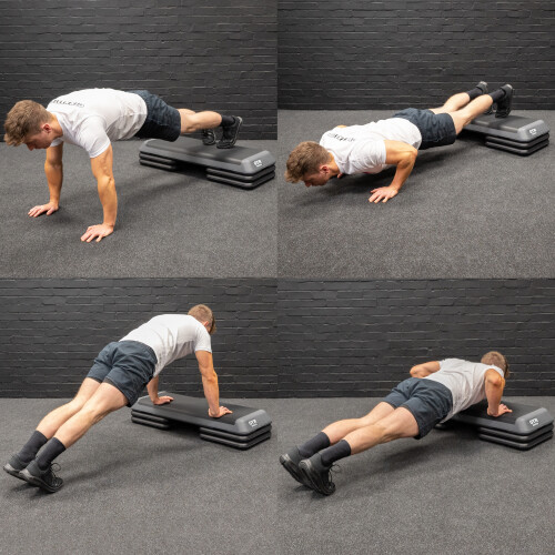 GYM MASTER Adjustable Aerobic Workout Home Exercise Stepper Board Yoga Step Up 2