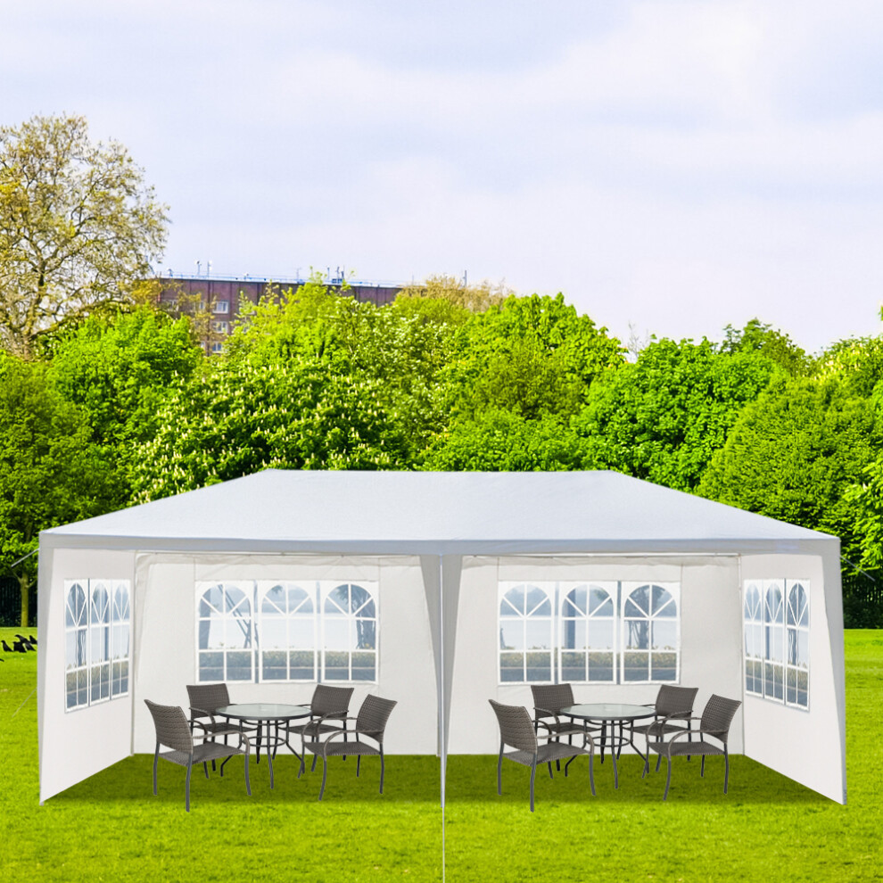 10'X20' Outdoor Party Tent W/ 4 Sidewalls Canopy Patio Wedding Gazebo