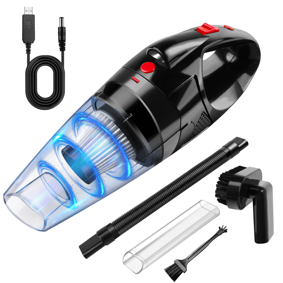 Handheld Vacuum, Car Vacuum Cleaner Cordless, Mini Portable Rechargeable Hand Held Vacuum Cordless, Car Hoover