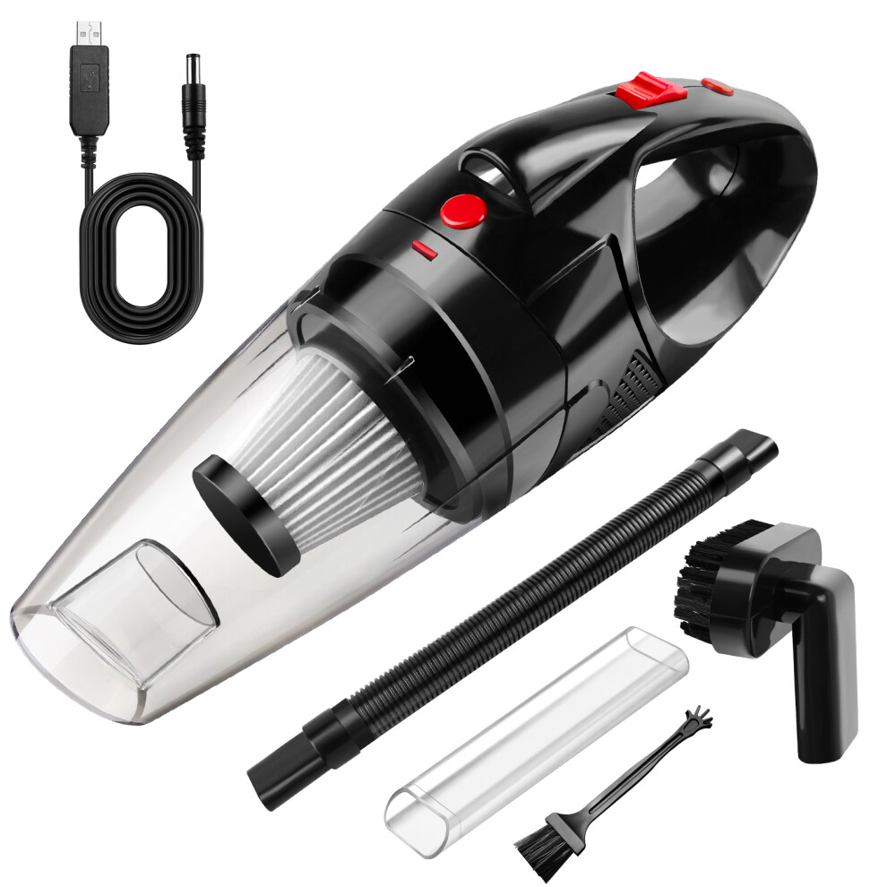 Car Hoover Cordless Powerful, Handheld Vacuum, Mini Portable Rechargeable Hand Held Vacuum for Pet Hair Car