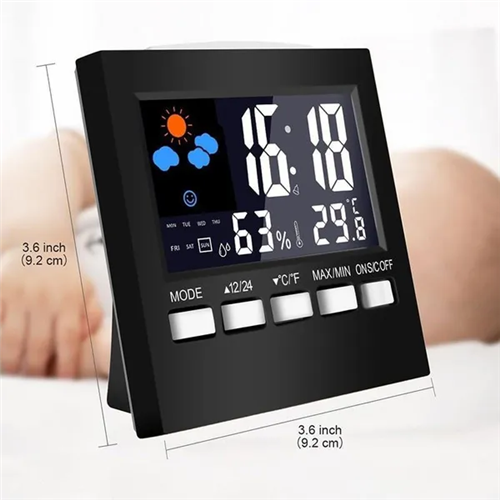 Calendar Clock Alarm Clock LED Temperature Display Weather Clock 1