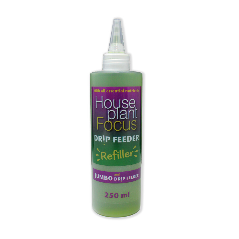 Growth Technology Houseplant Drip Feeder Refiller 250Ml - Ready-To-Use Humic Acid Fertiliser, Made In Somerset Uk