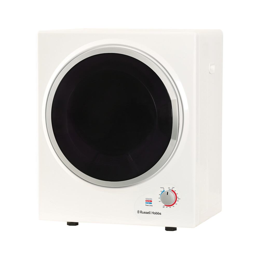 Russell Hobbs Tumble Dryer 2.5kg Small Vented Dryer White RH3VTD800