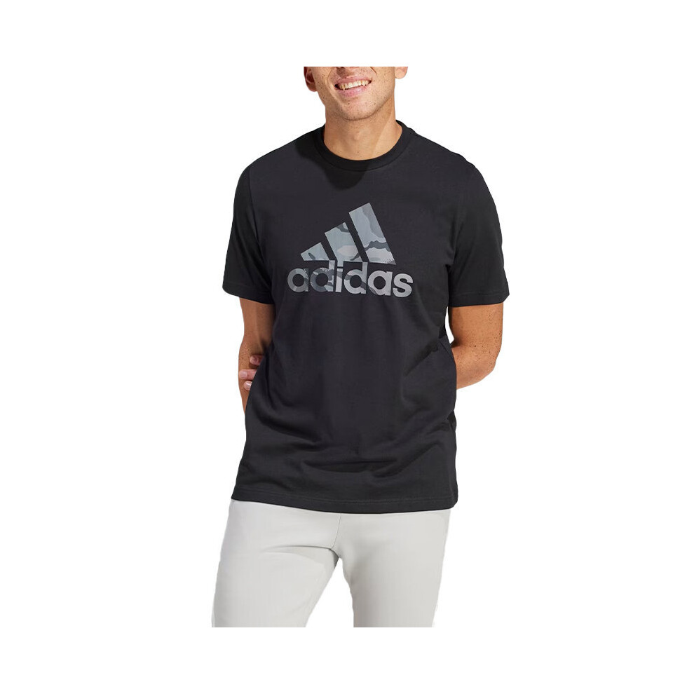Adidas (Xl) Ir5828 Mens T Shirts Camo Badge Sports Top Black