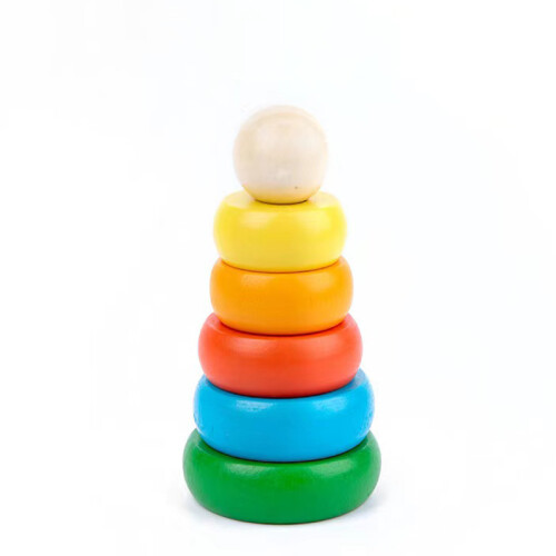 Rainbow Stacking Wooden Toys for 1 Year Olds