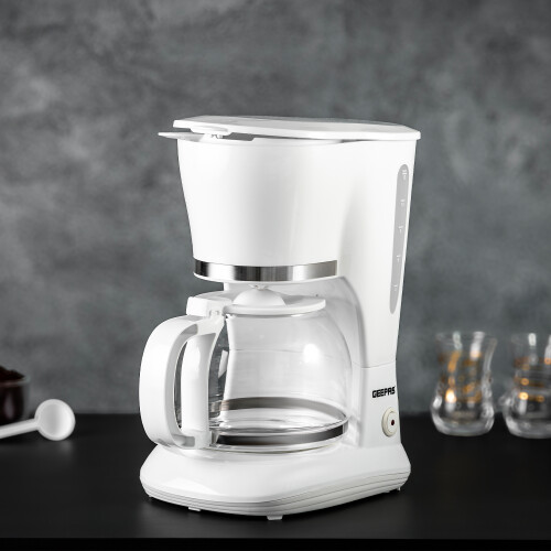 GEEPAS (White) Geepas 1.5L Filter Coffee Maker Machine Instant 2