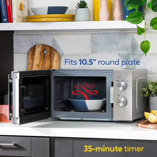 Russell Hobbs Russell Hobbs Χειροκίνητος φούρνος μικροκυμάτων 20L 800W από ανοξείδωτο χάλυβα RHMM827SS 1