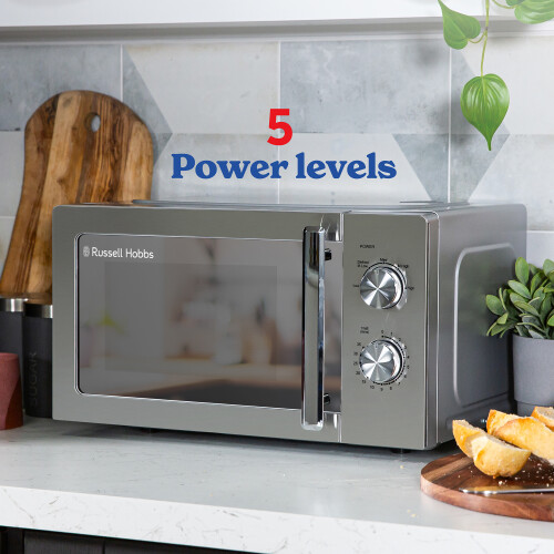 Russell Hobbs Russell Hobbs Χειροκίνητος φούρνος μικροκυμάτων 20L 800W από ανοξείδωτο χάλυβα RHMM827SS 2