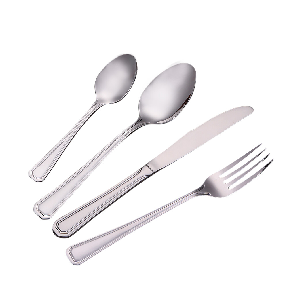 Royalford StainlessSteel Cutlery Set16Pcs DishwasherSafe Mirror Finish