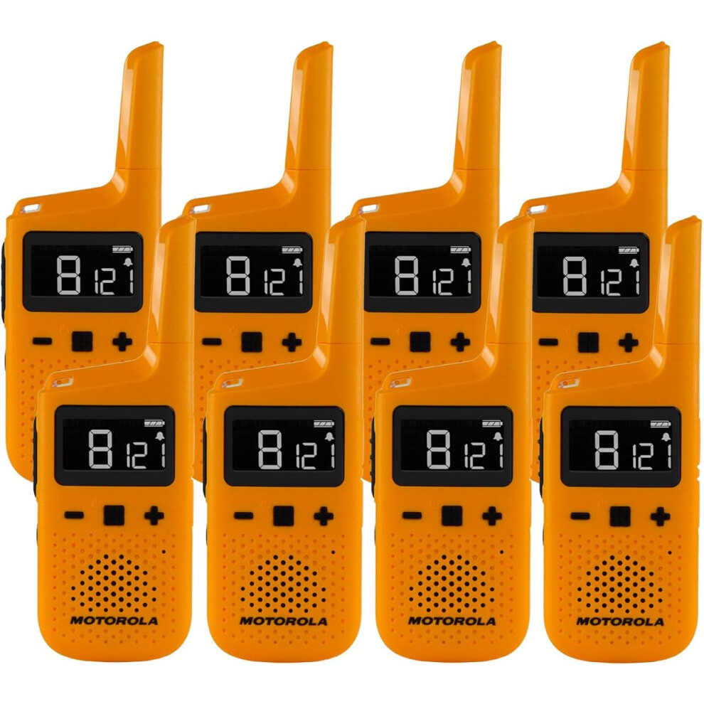 (Eight) Motorola T72 PMR Weatherproof IP54 Walkie Talkie