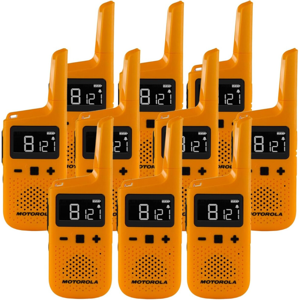 (Ten) Motorola T72 PMR Weatherproof IP54 Walkie Talkie