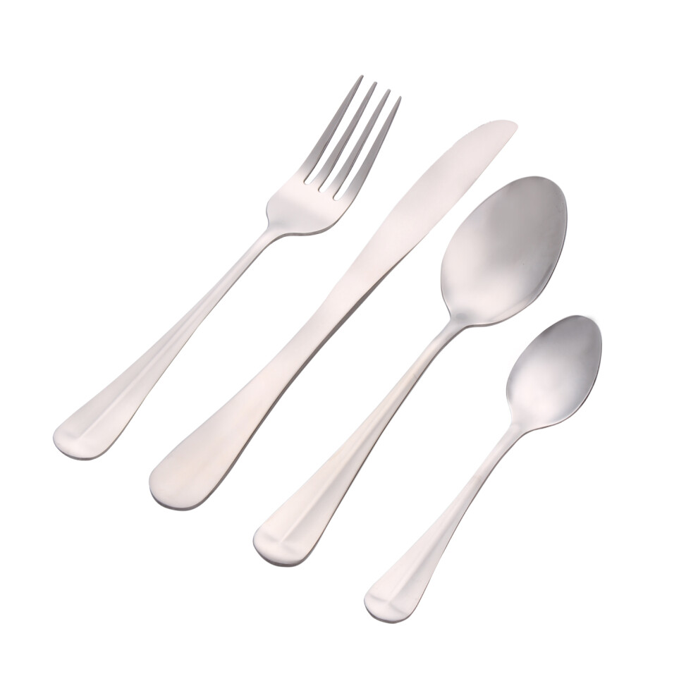 Royalford StainlessSteel Cutlery Set16Piece DishwasherSafe Matt Finish
