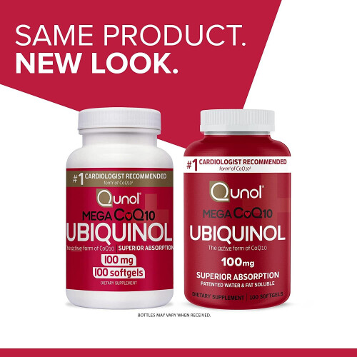 Qunol, Méga CoQ10, Ubiquinol, 100 mg, 100 Softgels 1