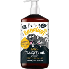 BUGALUGS Flaxseed Oil For Dogs & Cats Skin Food Supplement High Omega 3,6,9