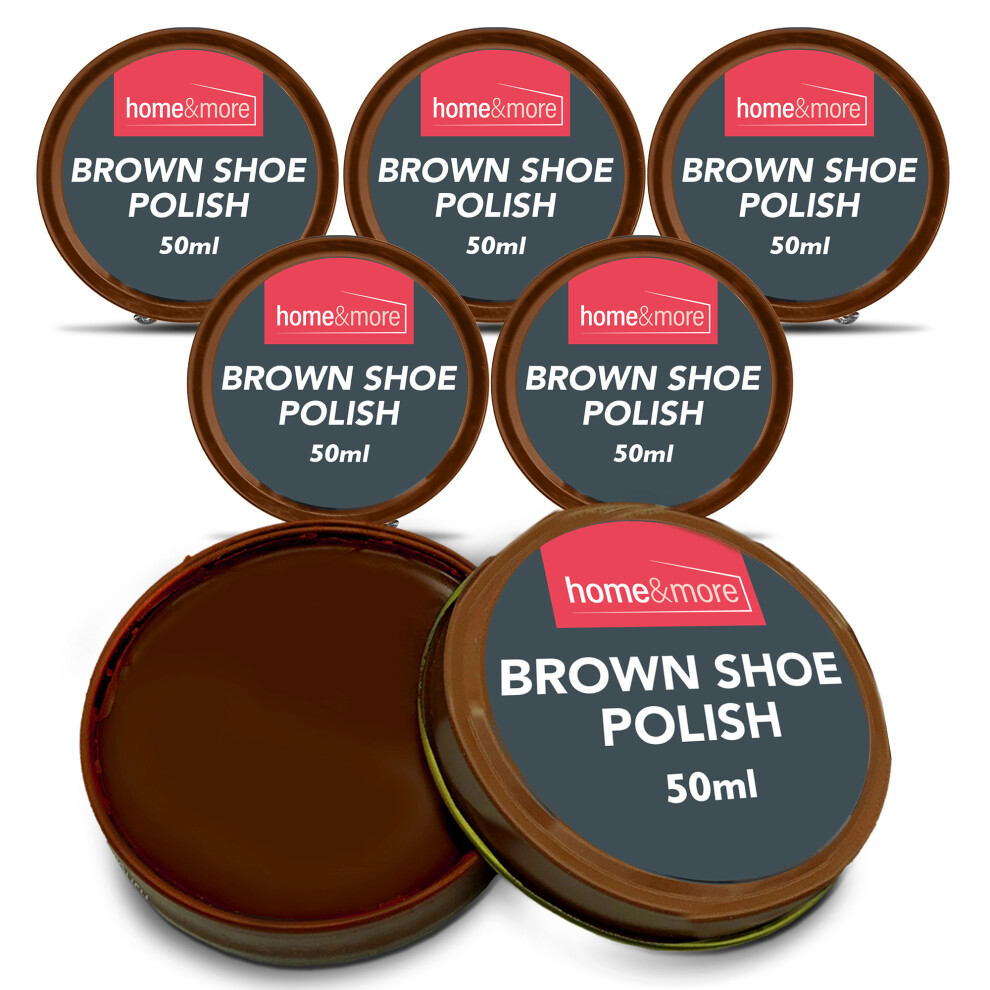 32x3pk Wax Shoe Polish Brown 50ml Leather Boot Shine Cleaner Protect