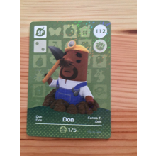 Animal Crossing Amiibo Cards ~112 Don