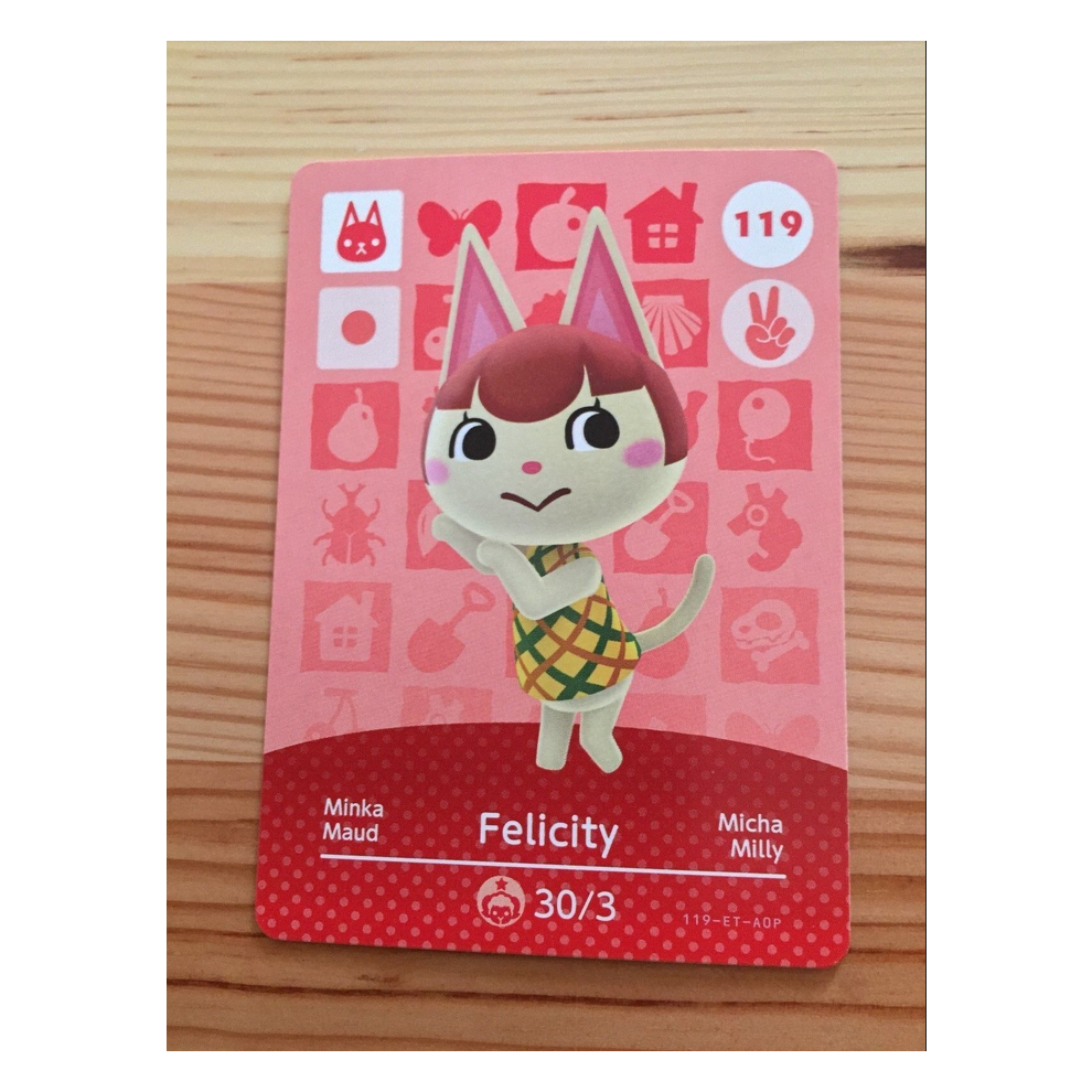 Newjass Animal Crossing Amiibo Cards ~119 Felicity