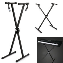 Portable Heavy Duty X Frame Folding Adjustable Keyboard Stand