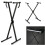Portable Heavy Duty X Frame Folding Adjustable Keyboard Stand 1